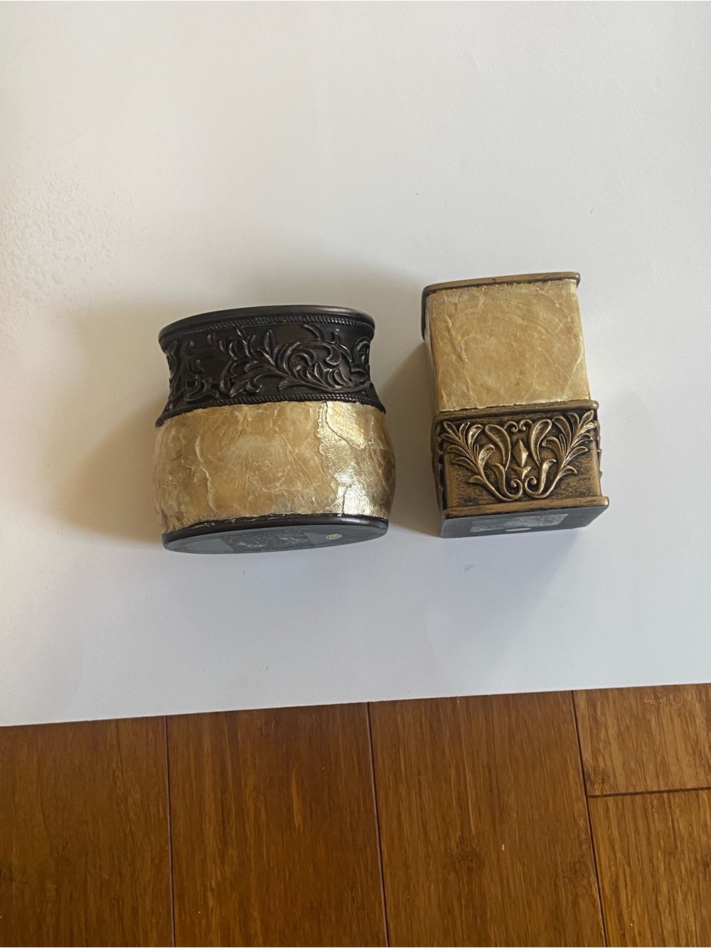 Antique Brass & Ivory Decorative Bathroom Accessories